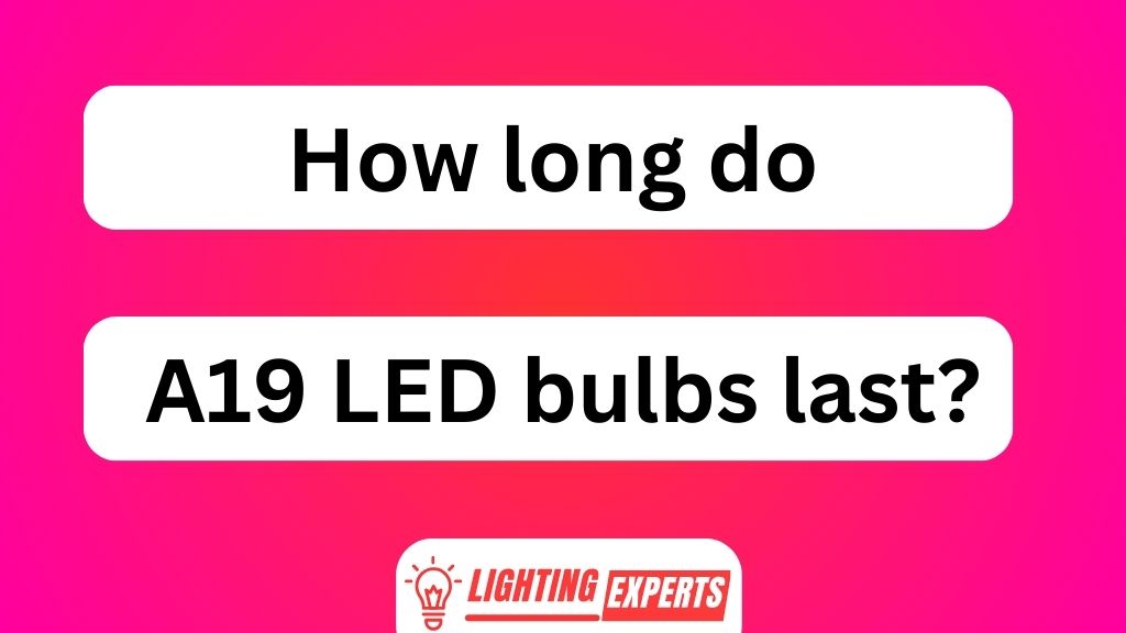 How Long Do A19 LED Bulbs Last